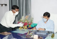 नवागत कलेक्टर डाड ने नगर निगम प्रशासक का पदभार ग्रहण किया