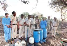 आबकारी विभाग द्वारा 1 लाख रूपए से अधिक कीमत की अवैध मदिरा तथा लहान जब्त…
