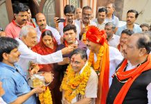 काश्यप व कोठारी की उपस्थिति में भाजपा के महाजनसम्पर्क में महापौर प्रत्याशी व पार्षद प्रत्याशी ने लिया आशीर्वाद…