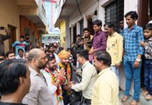 महापौर उम्मीदवार मयंक जाट की शपथ प्रत्येक वार्ड में निशुल्क चिकित्सा और योग शिविर लगायेंगे