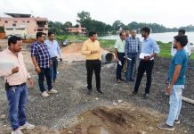 अमृत सागर तालाब संरक्षण एवं प्रबंधन परियोजना के विभिन्न निर्माण कार्यो का निगम आयुक्त गेहलोत द्वारा निरीक्षण…