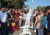 मुर्दाबाद के नारे से गुंजा काला घोड़ा चौराहा, भाजपा ने पाकिस्तान के विदेश मंत्री और पाकिस्तान का पुतला जलाया…