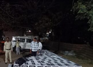 1050 पेटी अवैध शराब एवं दो कंटेनर वाहन (कीमत लगभग 5 करोड़ 97 लाख रुपए) जब्त…