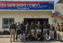 अवैध मादक पदार्थ 56 ग्राम MD के साथ 04 युवक व 01 युवती को किया गिरफ्तार…