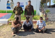 33 ग्राम अवैध मादक पदार्थ MD के साथ 03 युवको को किया गिरफ्तार….