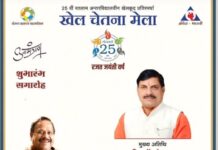 मुख्यमंत्री डॉ. मोहन यादव रजत जयंती वर्ष में करेंगे 25वें खेल चेतना मेला का शुभारंभ…