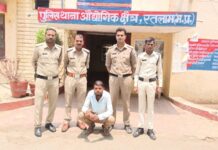 रतलाम के जिलाबदर आदेश का उल्लंघन करने पर आरोपी को किया गिरफ्तार…